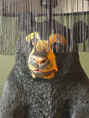Mamba Bear Siyah Kadife Abajur