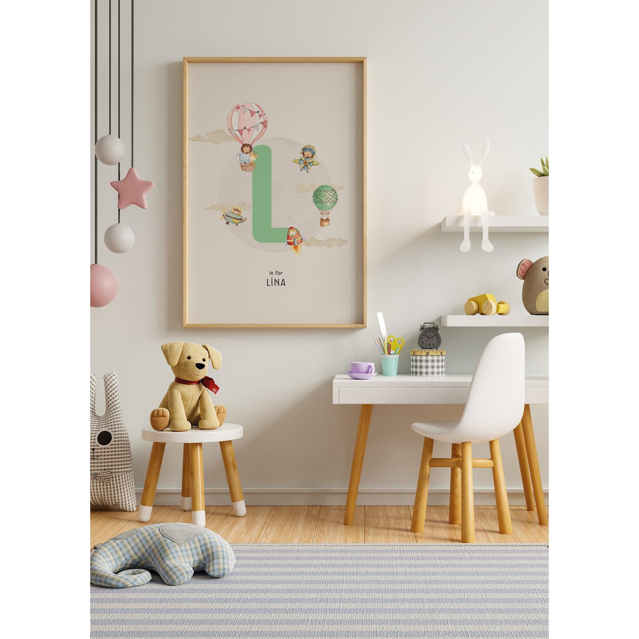 Baby Girl Letter Çocuk Odası Tablo