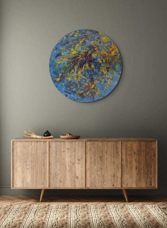 Bahar Geldi - Soyut Tablo-Tablo-Ebru Sayer Art & Design-NowShopFun