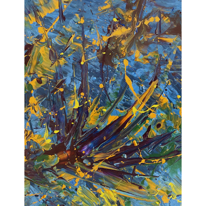 Bahar Geldi - Soyut Tablo-Tablo-Ebru Sayer Art & Design-NowShopFun