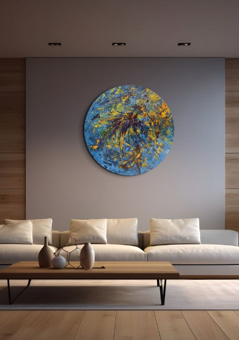 Bahar Geldi - Soyut Tablo-Tablo-Ebru Sayer Art & Design-NowShopFun