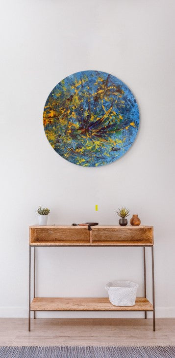 Bahar Geldi - Soyut Tablo-Tablo-Ebru Sayer Art & Design-NowShopFun