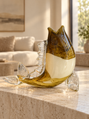 Balık Formunda Dekoratif Cam Vazo-Vazo-Garni Design House-NowShopFun