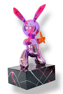 Balon Tavşan Heykeli | Mor Krom Edition-Heykel-And Iconic Art Store-NowShopFun