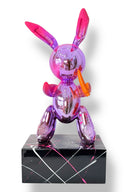 Balon Tavşan Heykeli | Mor Krom Edition-Heykel-And Iconic Art Store-NowShopFun