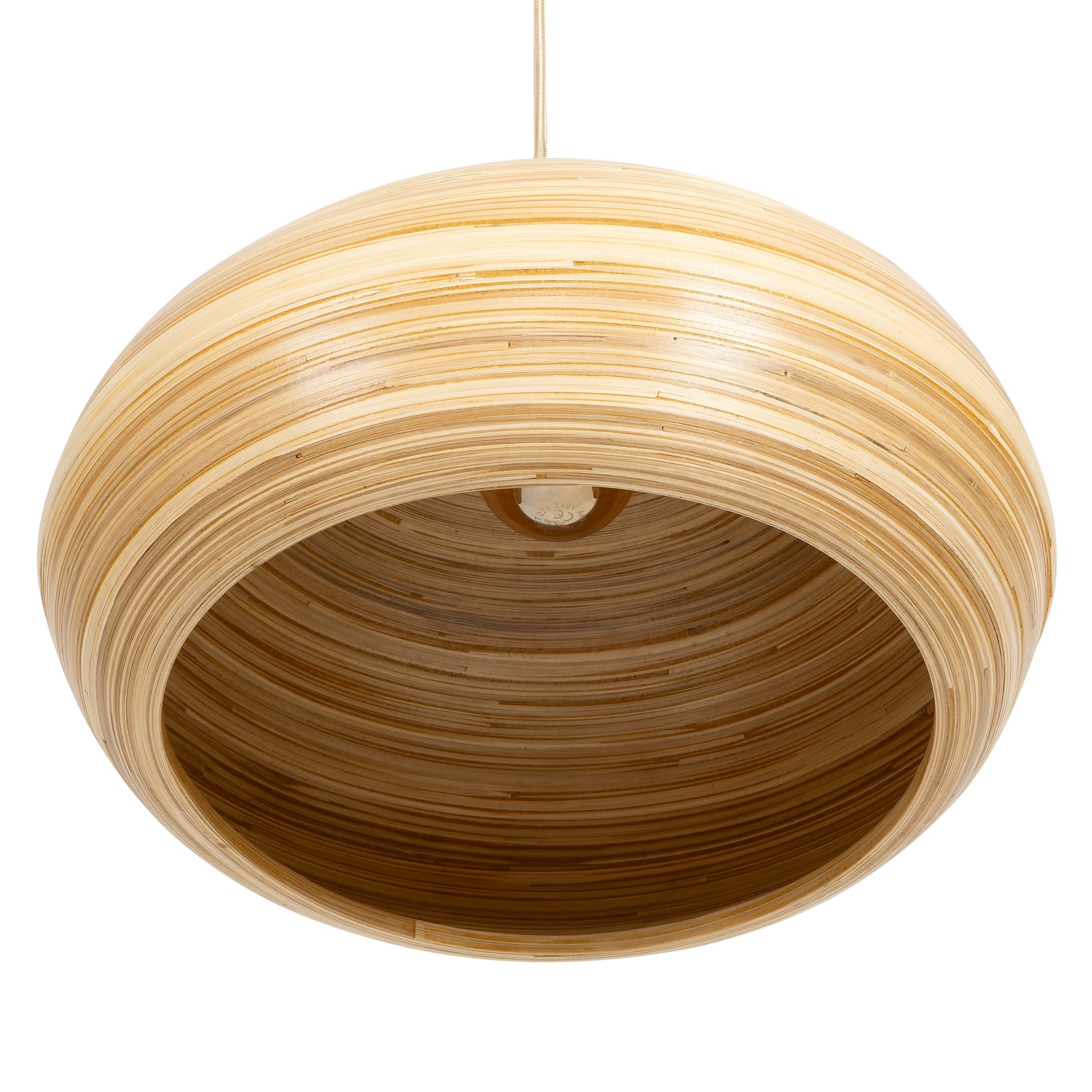 Bambu Tavan Aydınlatması Curve Form