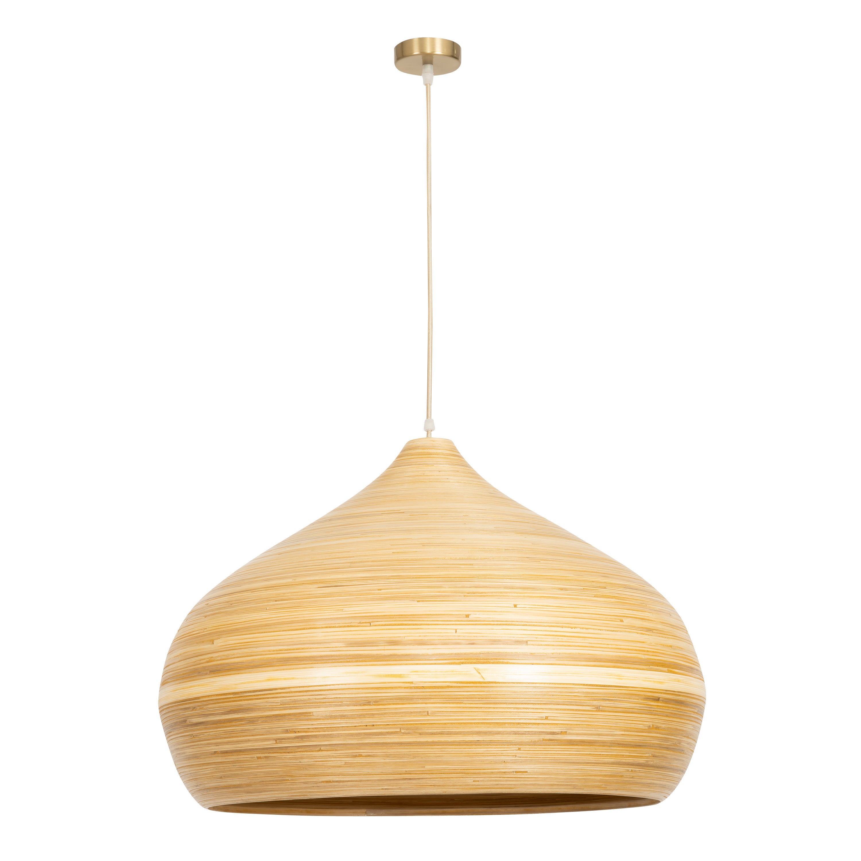 Bambu Tavan Aydınlatması Curve Form