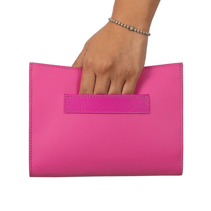 Barb Clutch Fuşya-Liri-nowshopfun