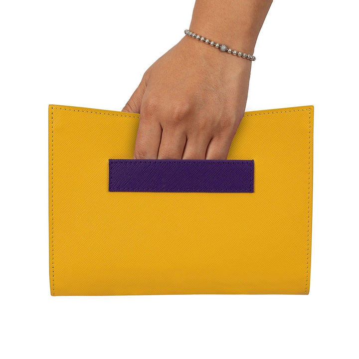 Barb Clutch Sarı & Mor-Liri-nowshopfun