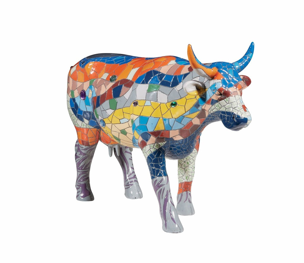 Barcelona - El Yapımı Dekoratif İnek Figürü (Cow Parade)