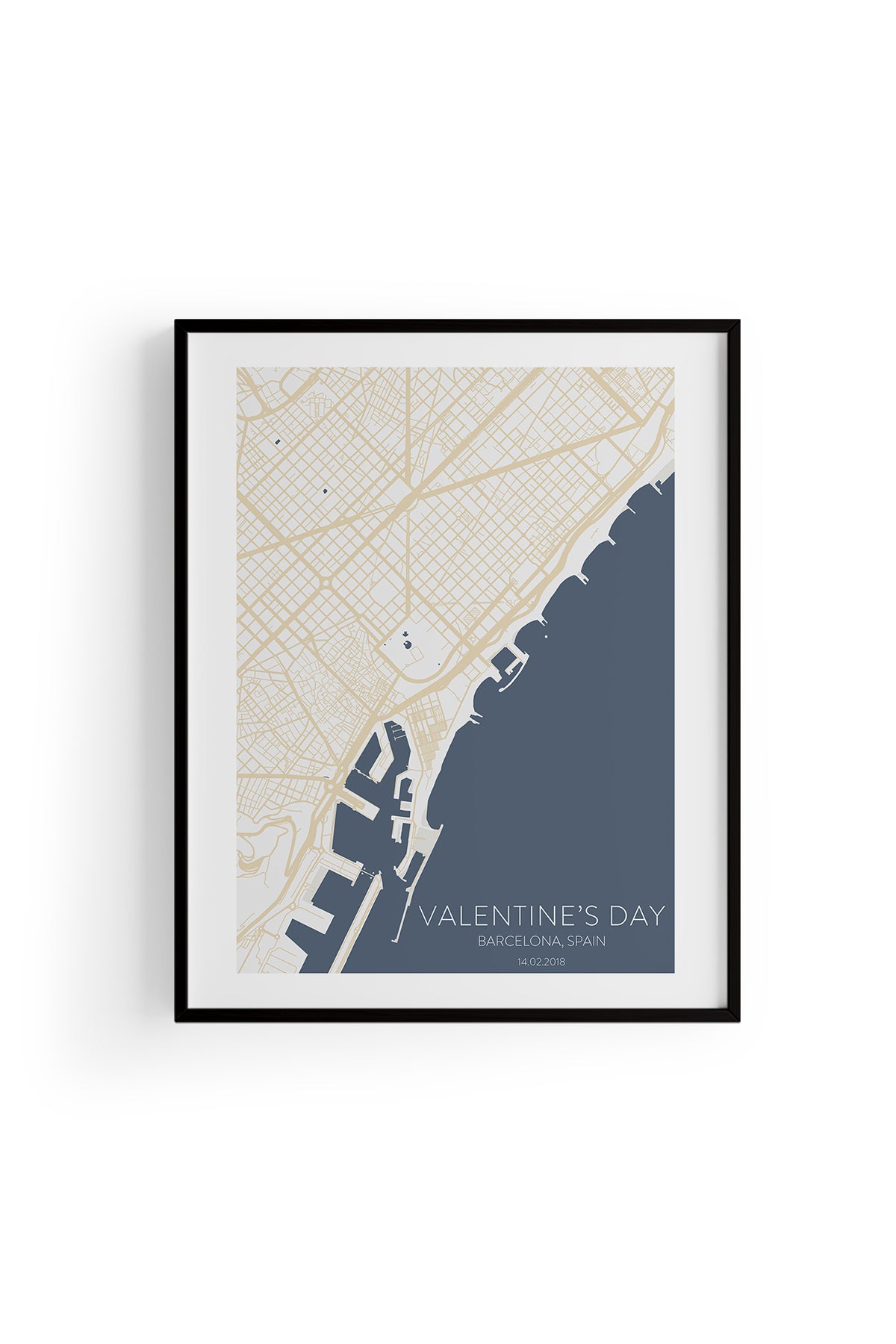 Barcelona Şehir Haritası Poster