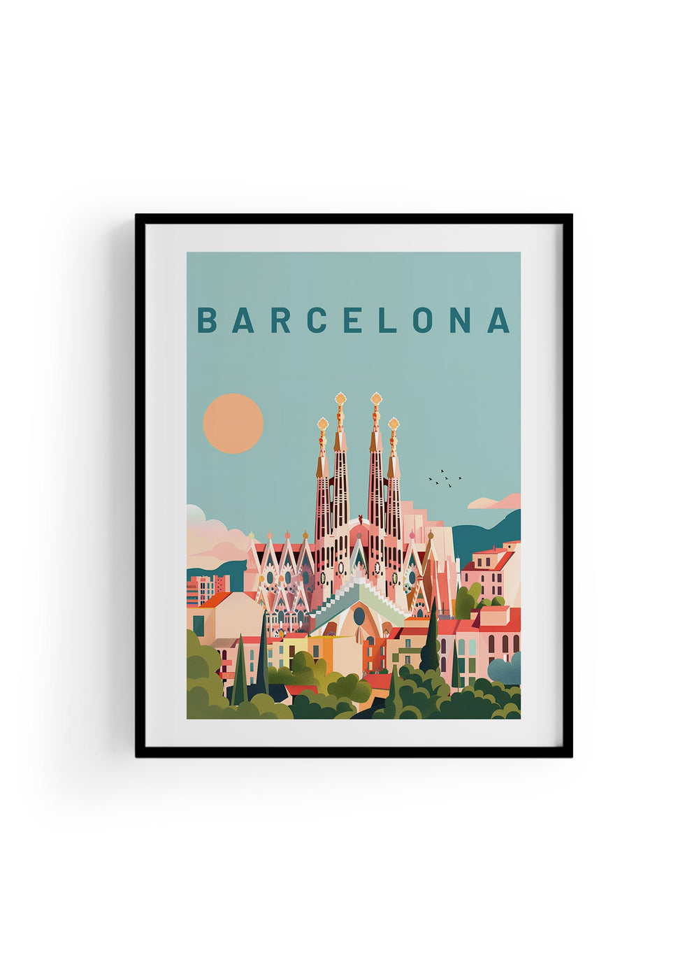 Barcelona | Şehir Posteri-Tablo-ODA.products-30x40-Siyah-NowShopFun