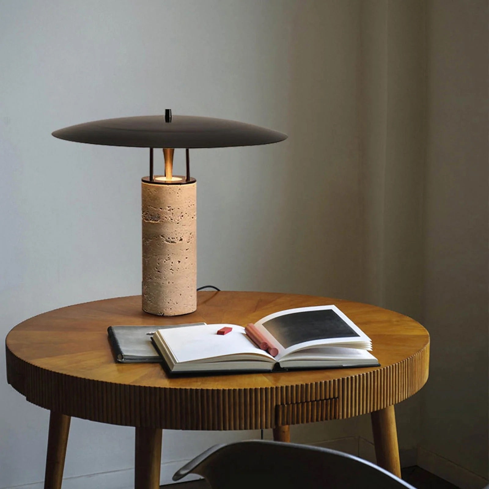 Barella Traverten Masa Lambası-Masa Lambası-Rones Design-NowShopFun