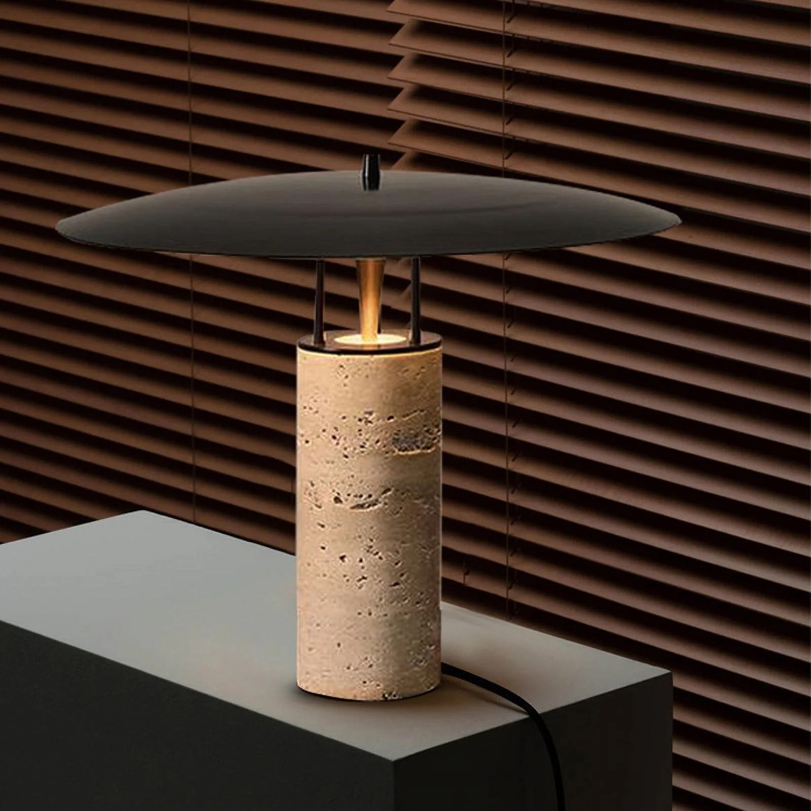 Barella Traverten Masa Lambası-Masa Lambası-Rones Design-NowShopFun