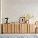 Bark Ahşap Tv Sehpası-Tv Ünitesi-DOQA AHŞAP-180X45X60 CM-NATÜREL MEŞE-NowShopFun