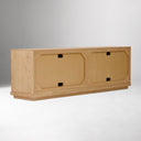 Bark Ahşap Tv Sehpası-Tv Ünitesi-DOQA AHŞAP-180X45X60 CM-NATÜREL MEŞE-NowShopFun
