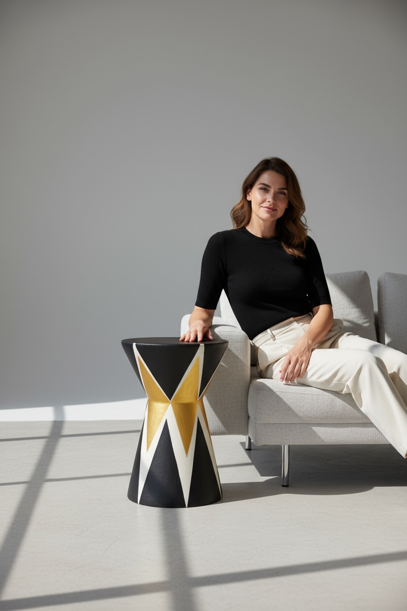 Barki Gold Seramik Sehpa