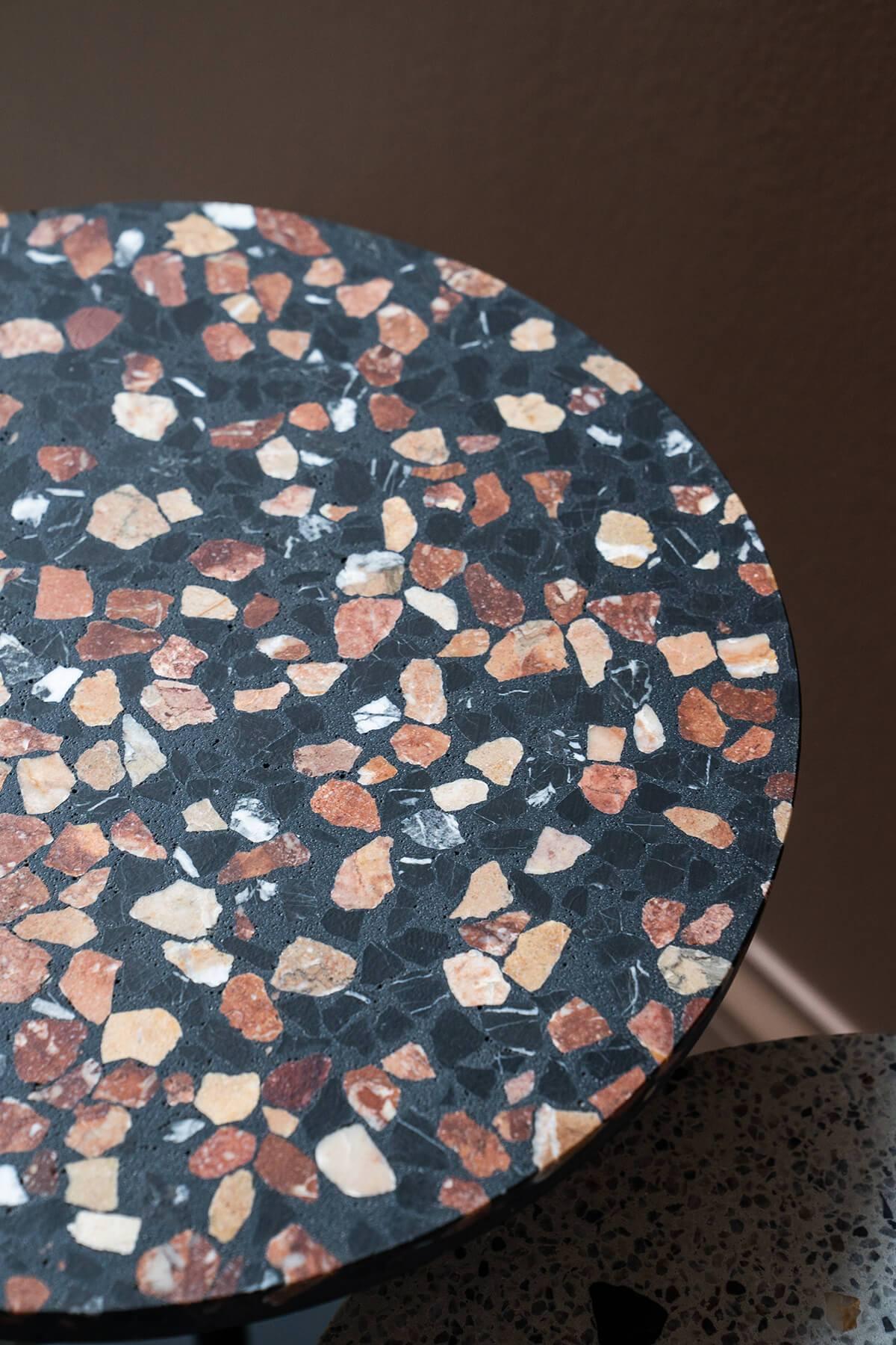 Basic Terrazzo Yan Sehpa