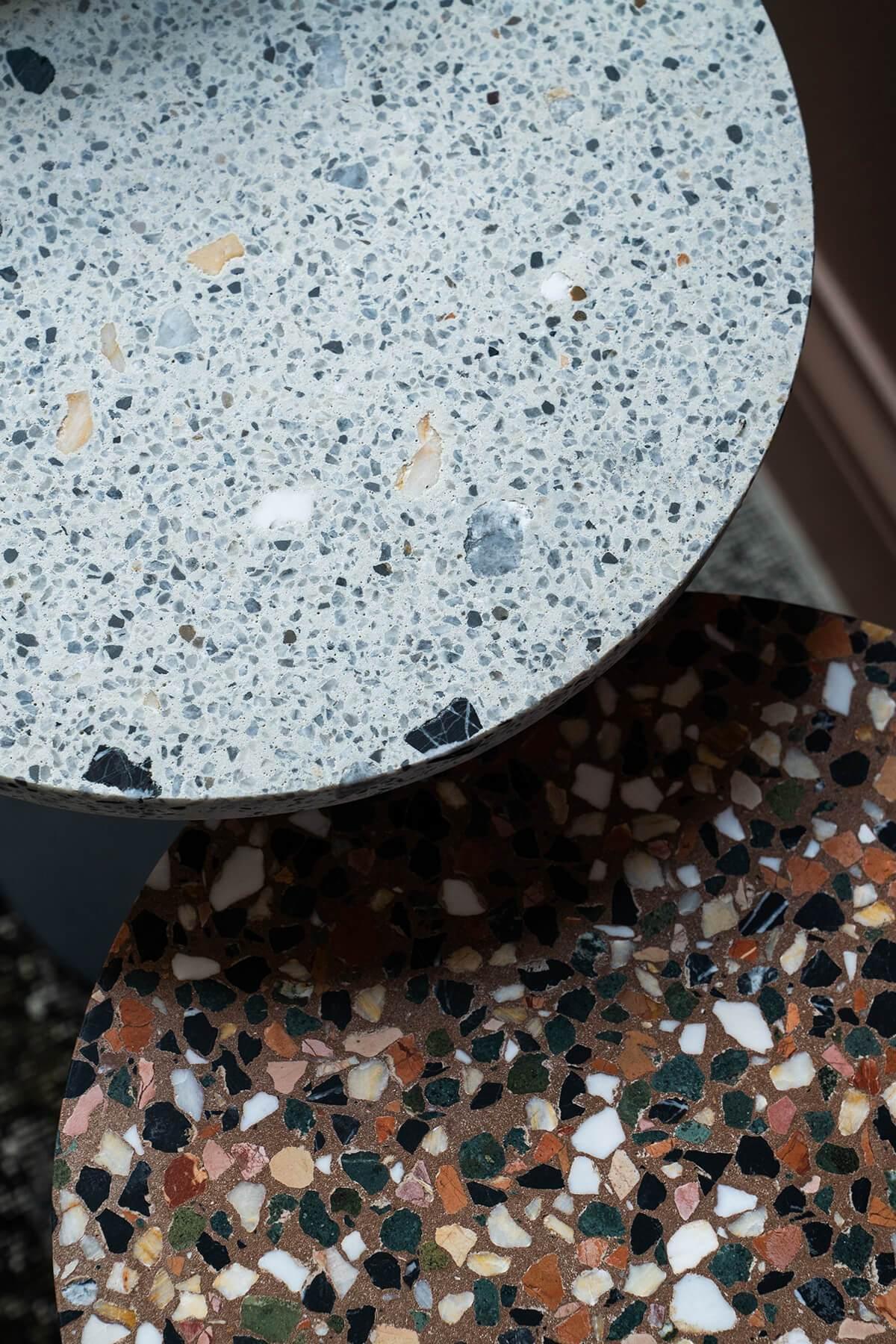 Basic Terrazzo Yan Sehpa