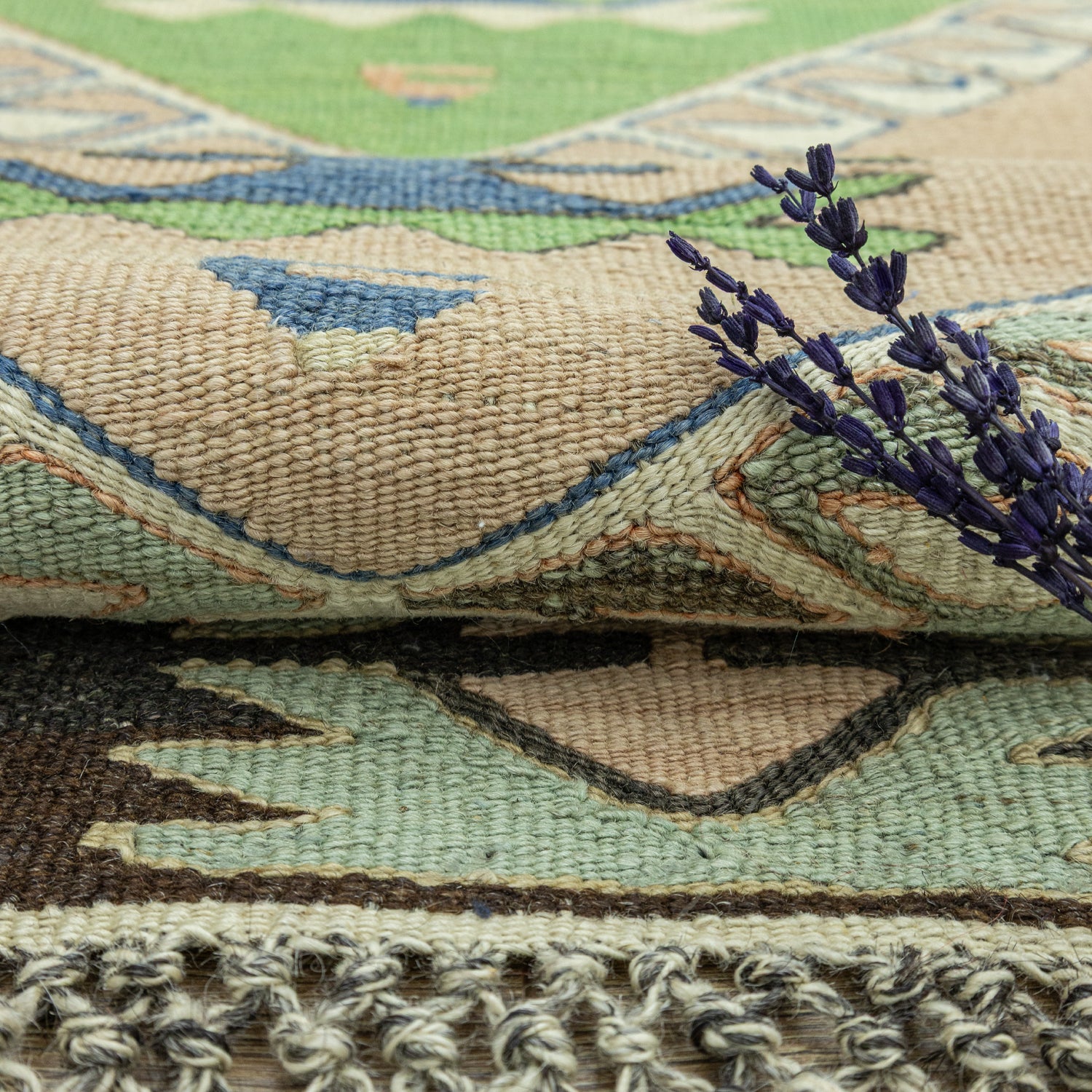 Batllo Pastel Renkli El Dokuma Kilim 122x185 cm