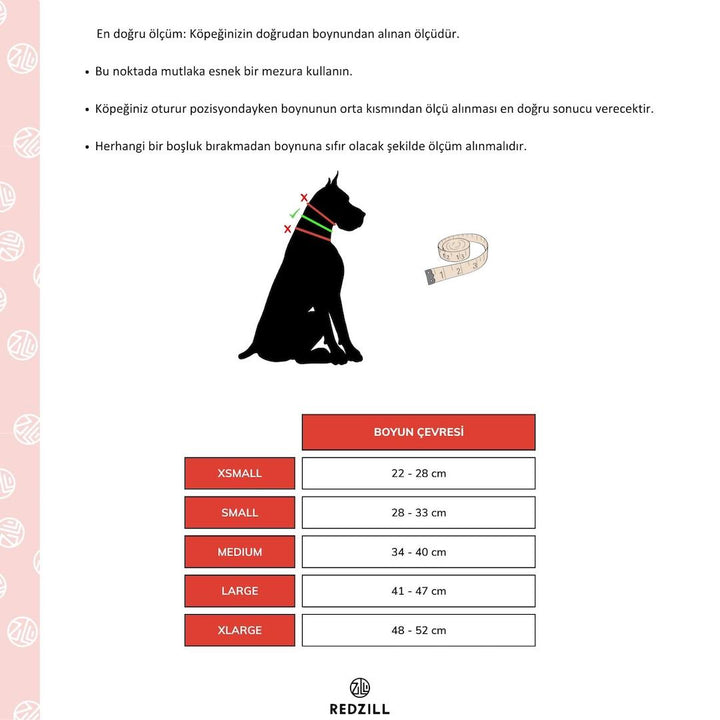 Bavyera Köpek Tasması Ve Bileklik Set-Tasma-Redzill-L-NowShopFun