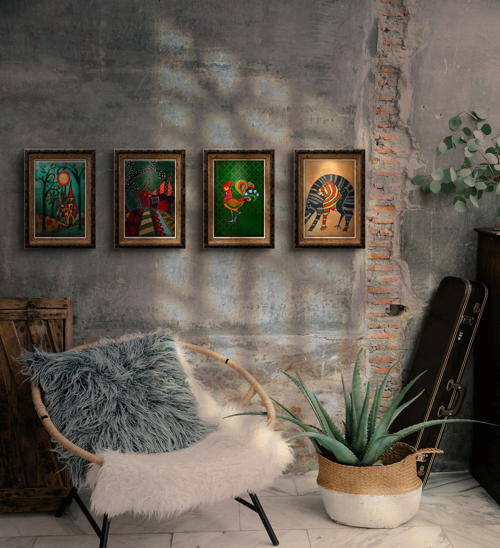 Bay Çekirge Tablo El Yapımı Ahşap Üzerine Akrilik Duvar Dekoru