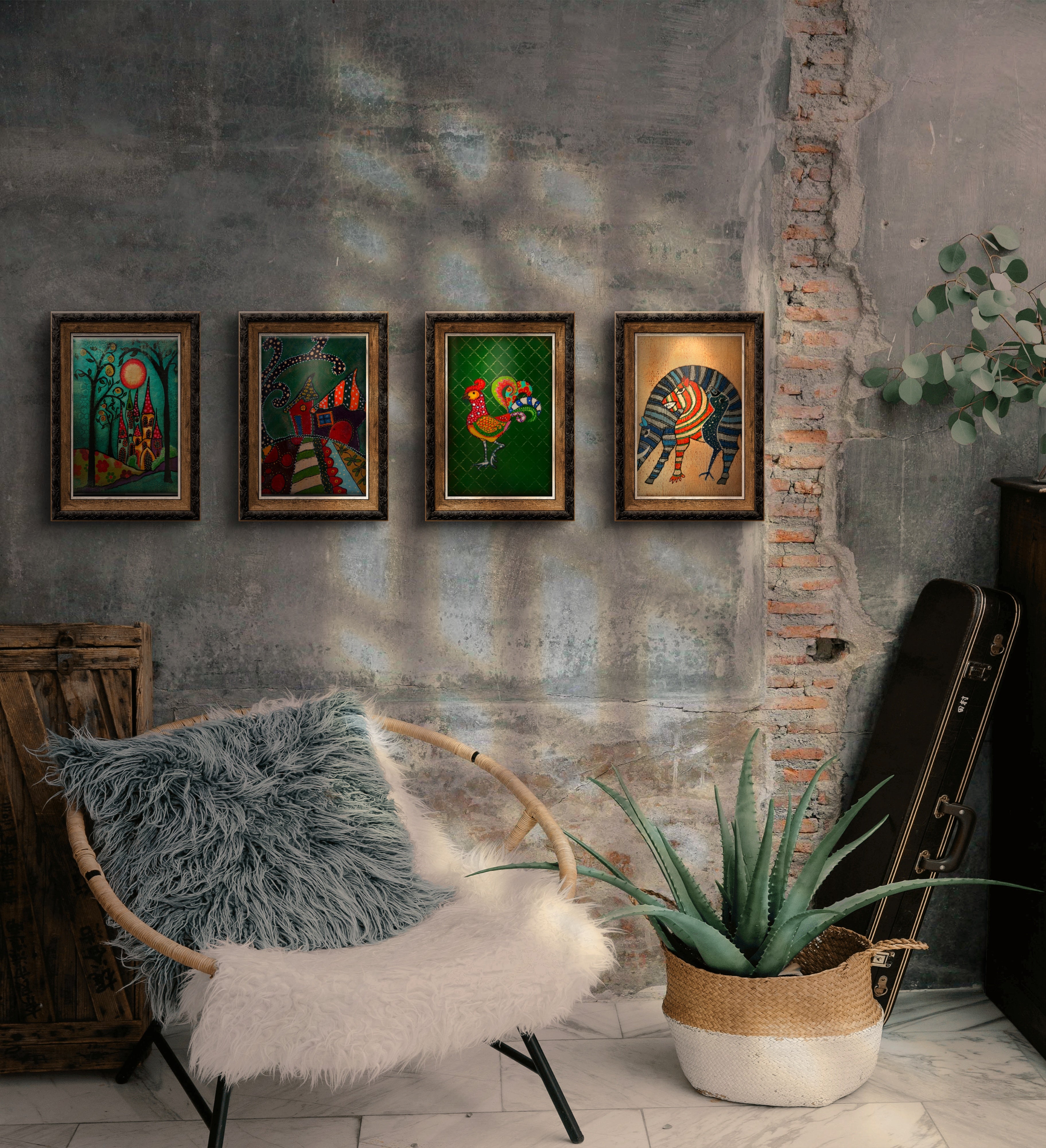 Bay Çekirge Tablo El Yapımı Ahşap Üzerine Akrilik Duvar Dekoru