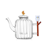 Baykuş Figürlü Cam Teapot