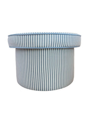 Gigi, 100% Cotton Striped Pouf
