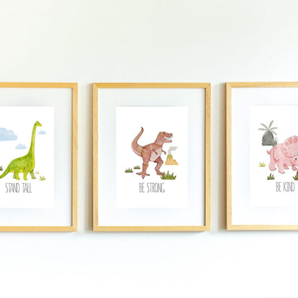 Be Kind Dinosaur Tablo-Little Forest Animals-nowshopfun