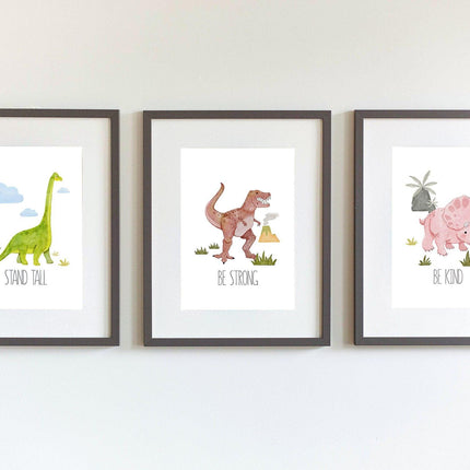 Be Kind Dinosaur Tablo-Little Forest Animals-nowshopfun