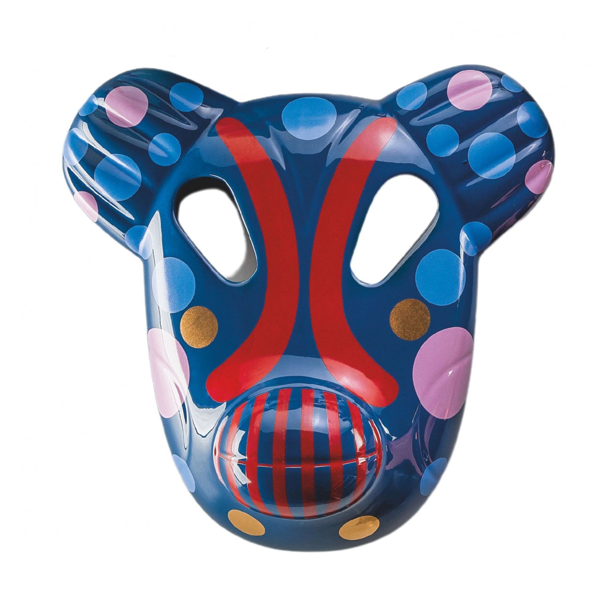 Bear Mask Hayon Parlak Peacock Mavi Dekoratif Obje-Dekoratif Ürün-BOSA-NowShopFun