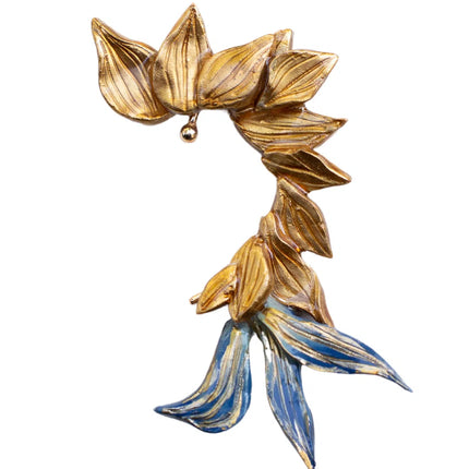 Beautiful Bronze Yaprak Earcuff-Küpe-Sunset Magic Studio-NowShopFun