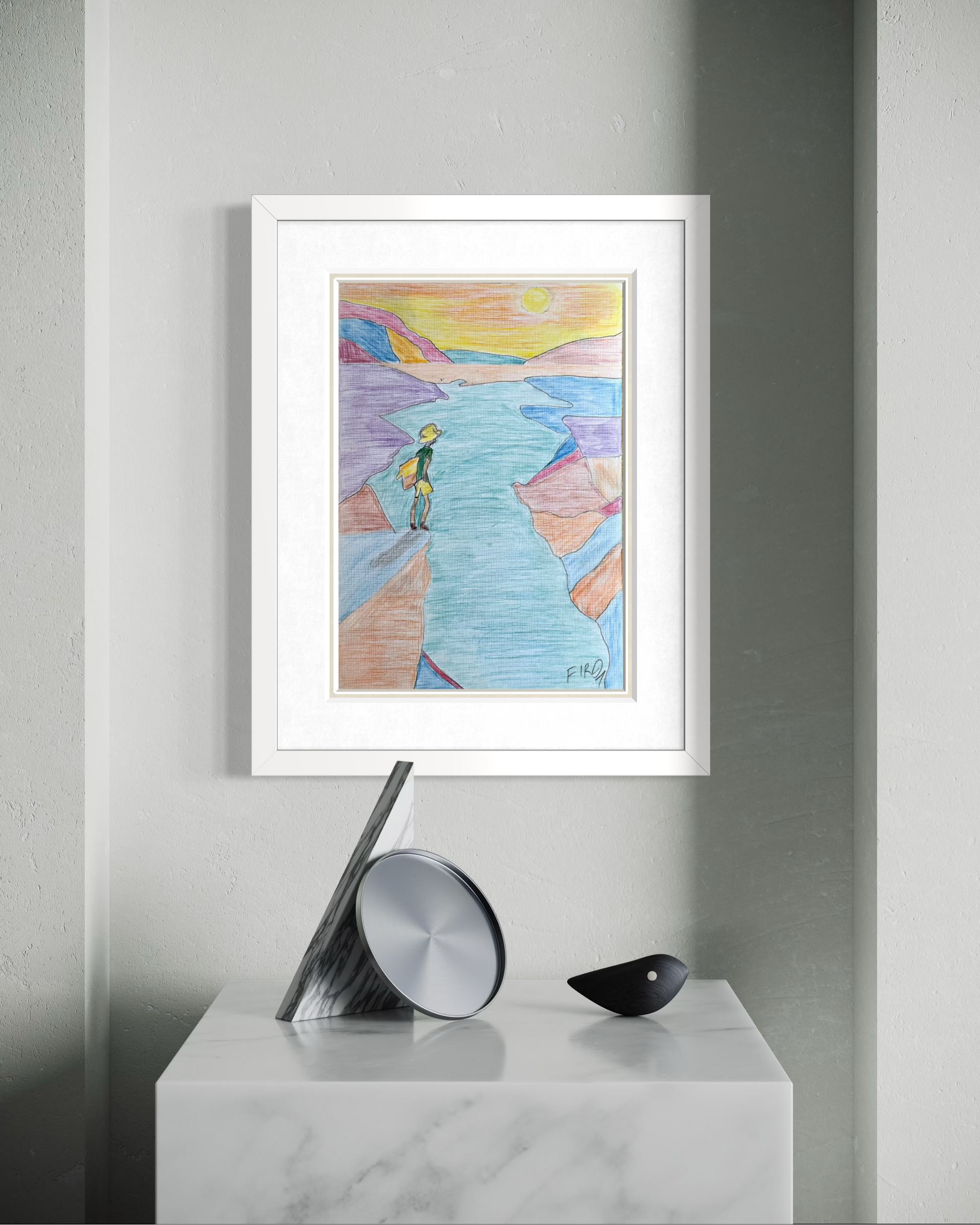 Before The Crossing Resim | 25x35 cm-Tablo-Fırat Aydın Works-NowShopFun
