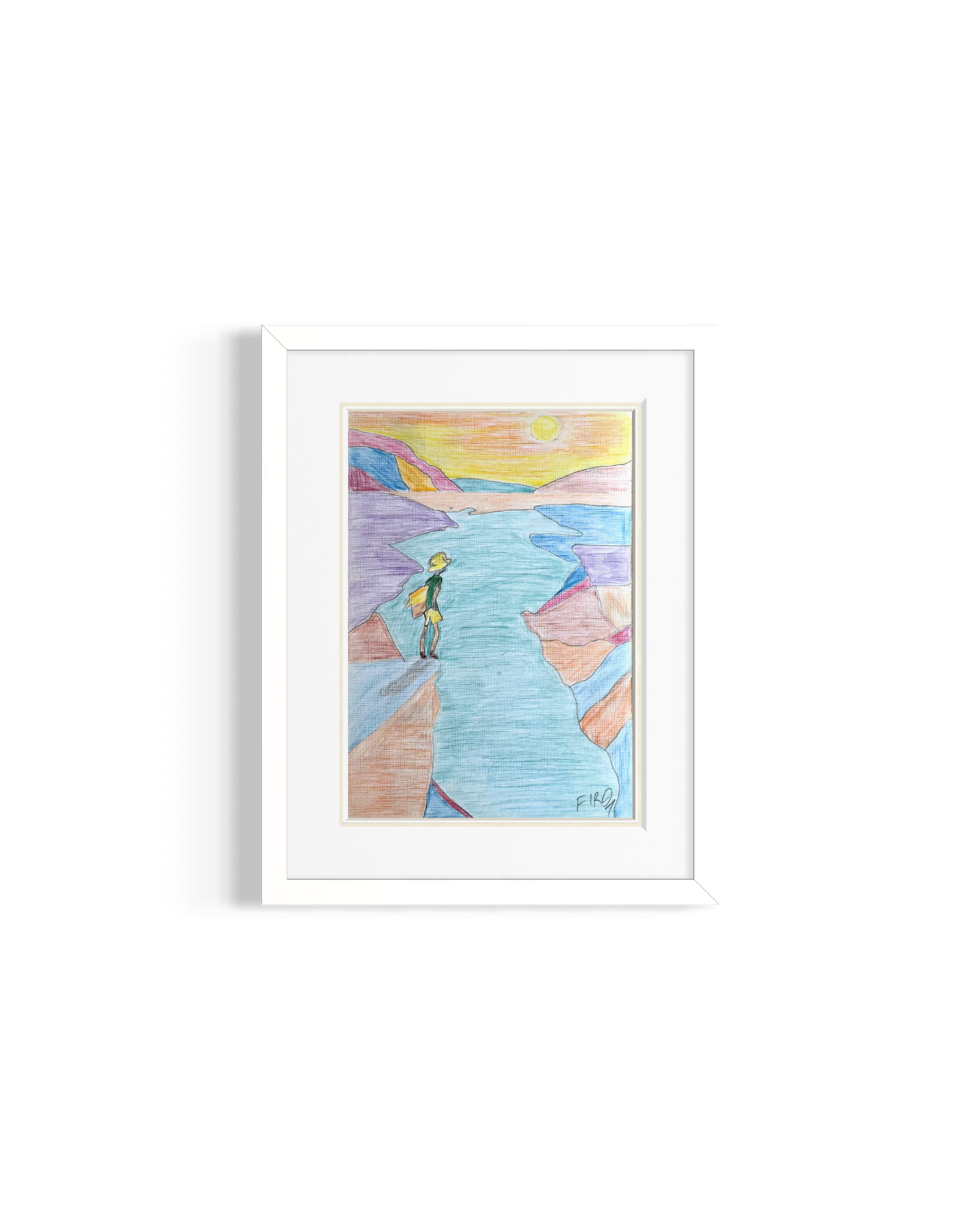 Before The Crossing Resim | 25x35 cm-Tablo-Fırat Aydın Works-NowShopFun
