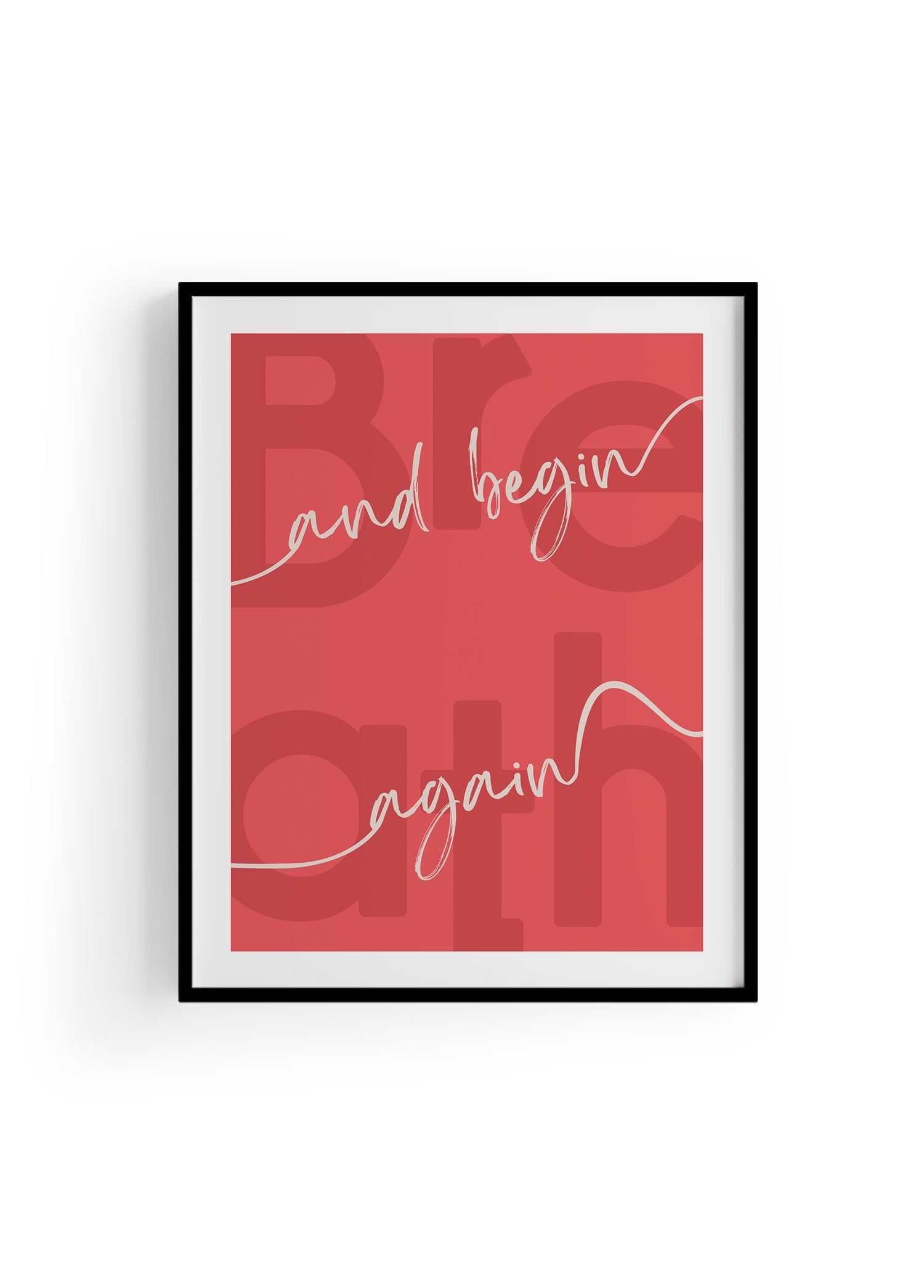 Begin Again | Tipografi Posteri