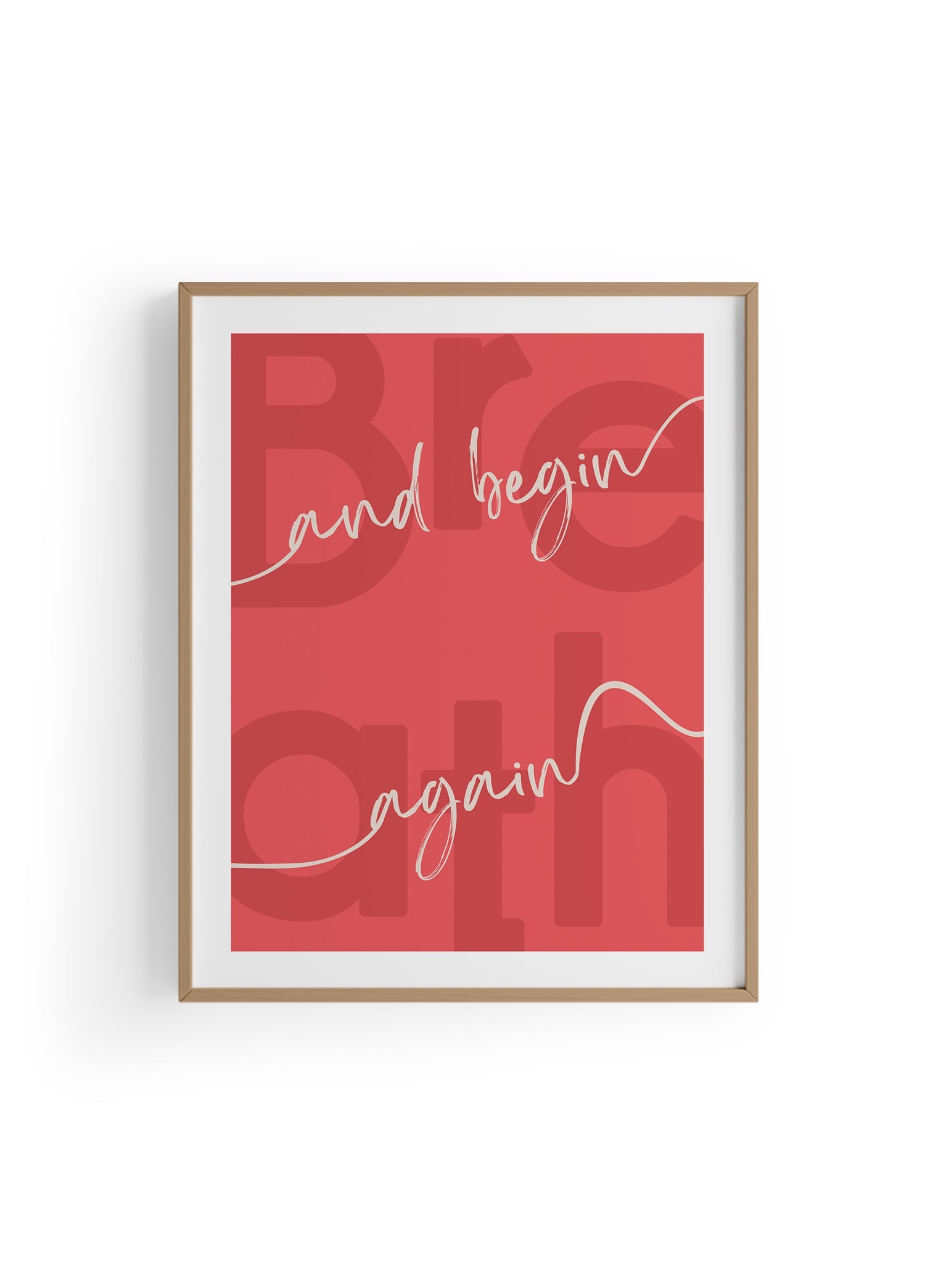Begin Again | Tipografi Posteri