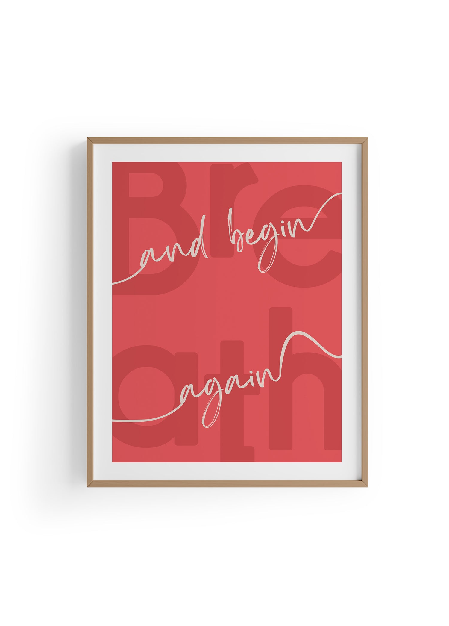 Begin Again | Tipografi Posteri