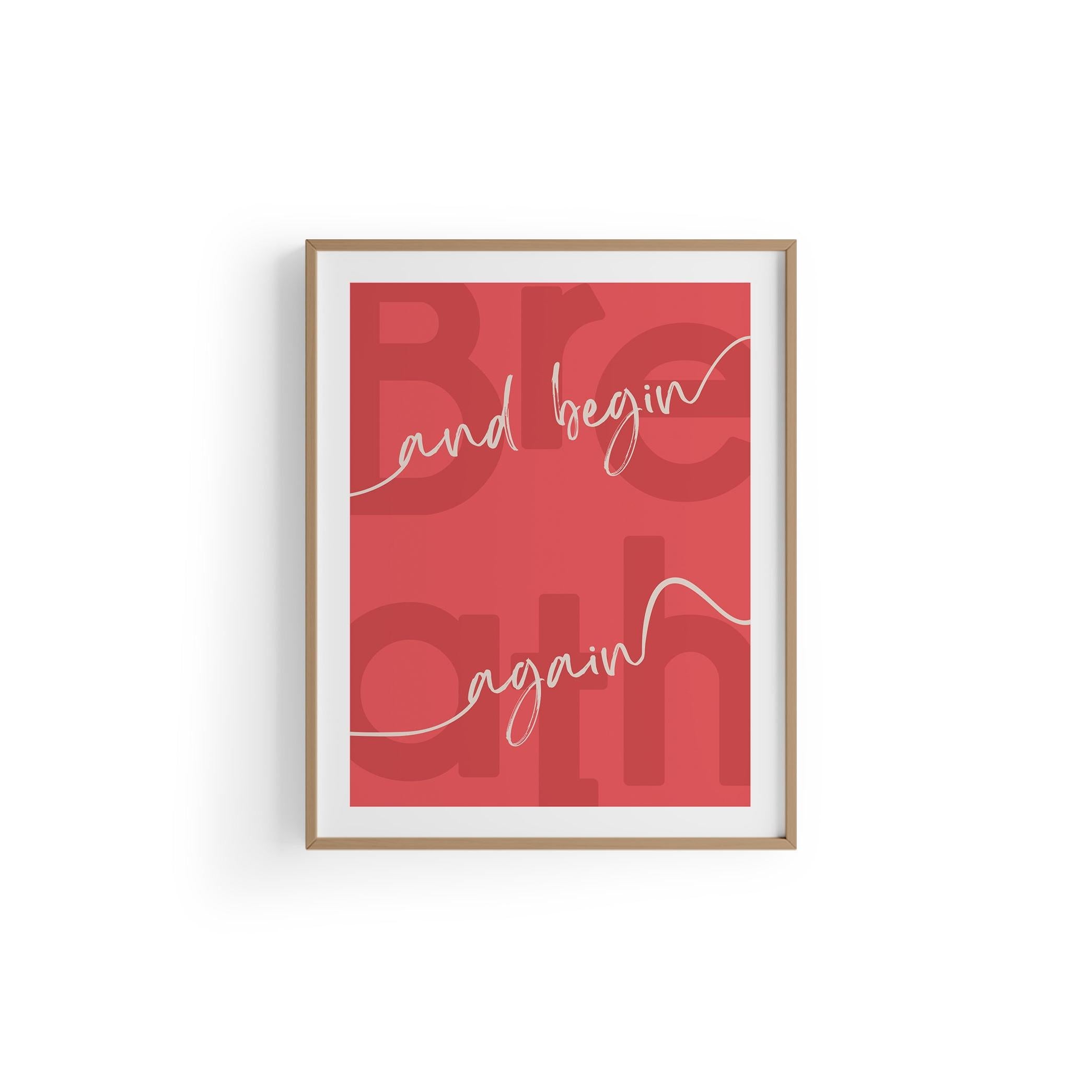 Begin Again | Tipografi Posteri