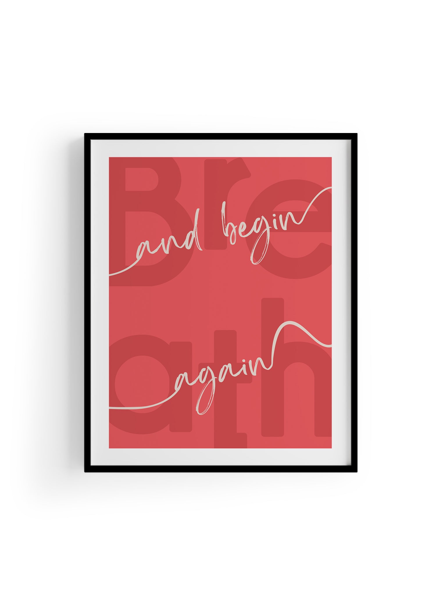 Begin Again | Tipografi Posteri