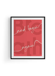 Begin Again | Tipografi Posteri