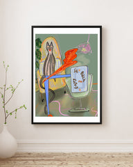 Begüm Pasin - Sit Back And Enjoy Fine Art Baskı-Fine Art Baskı-Gige Gallery-Hahnemühle Matt Fibre-21x30-Eseri Baskı Ölçüsüne Tam Oturt (Beyaz kenar olmasın / Eserden kırpılır)-NowShopFun