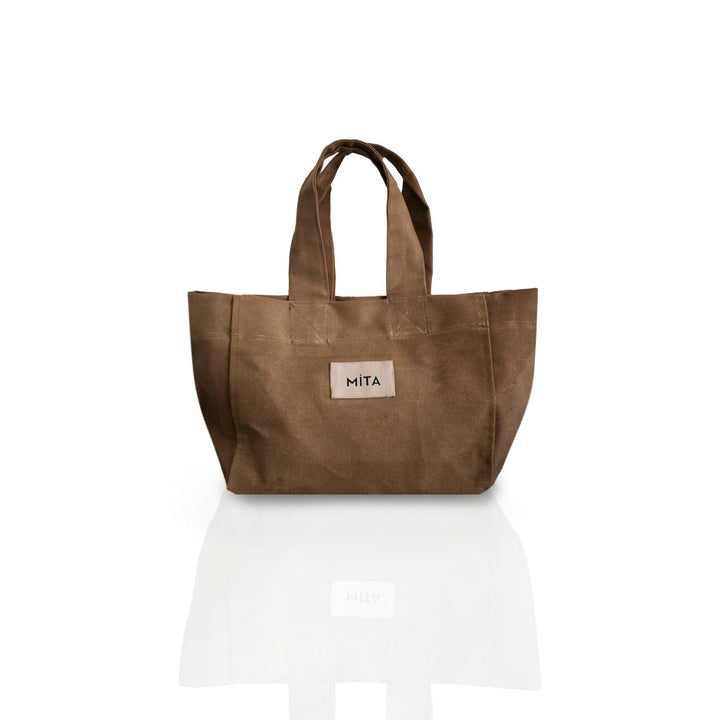 Bej Rengi Canvas Tote Bag-Mita Concept-nowshopfun