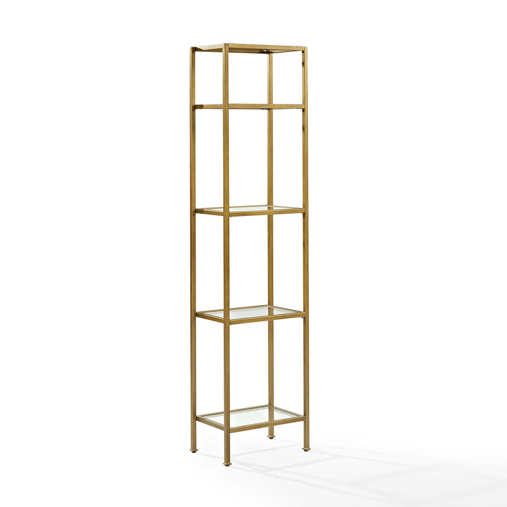 Beliz Gold Metal Kitaplık Vitrin