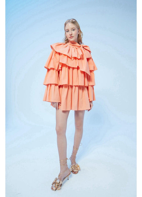 Bella Turuncu Elbise-Sinem Taşkın-nowshopfun