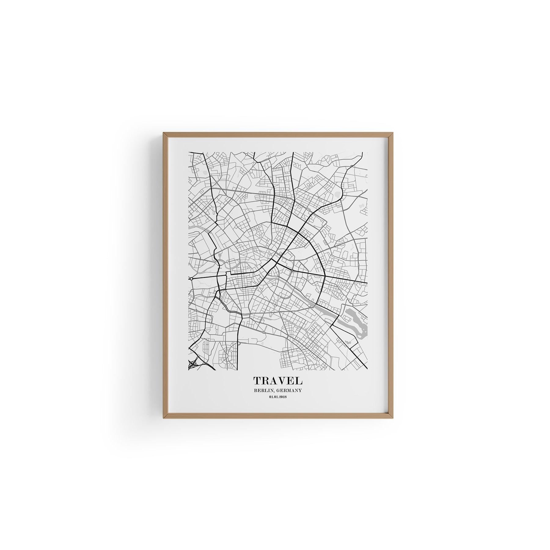 Berlin Şehir Haritası Poster