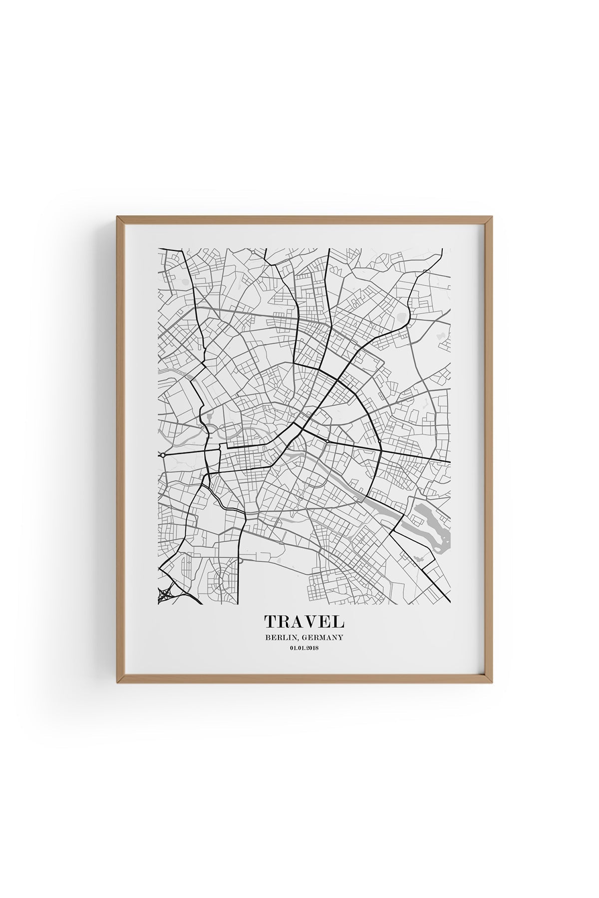 Berlin Şehir Haritası Poster