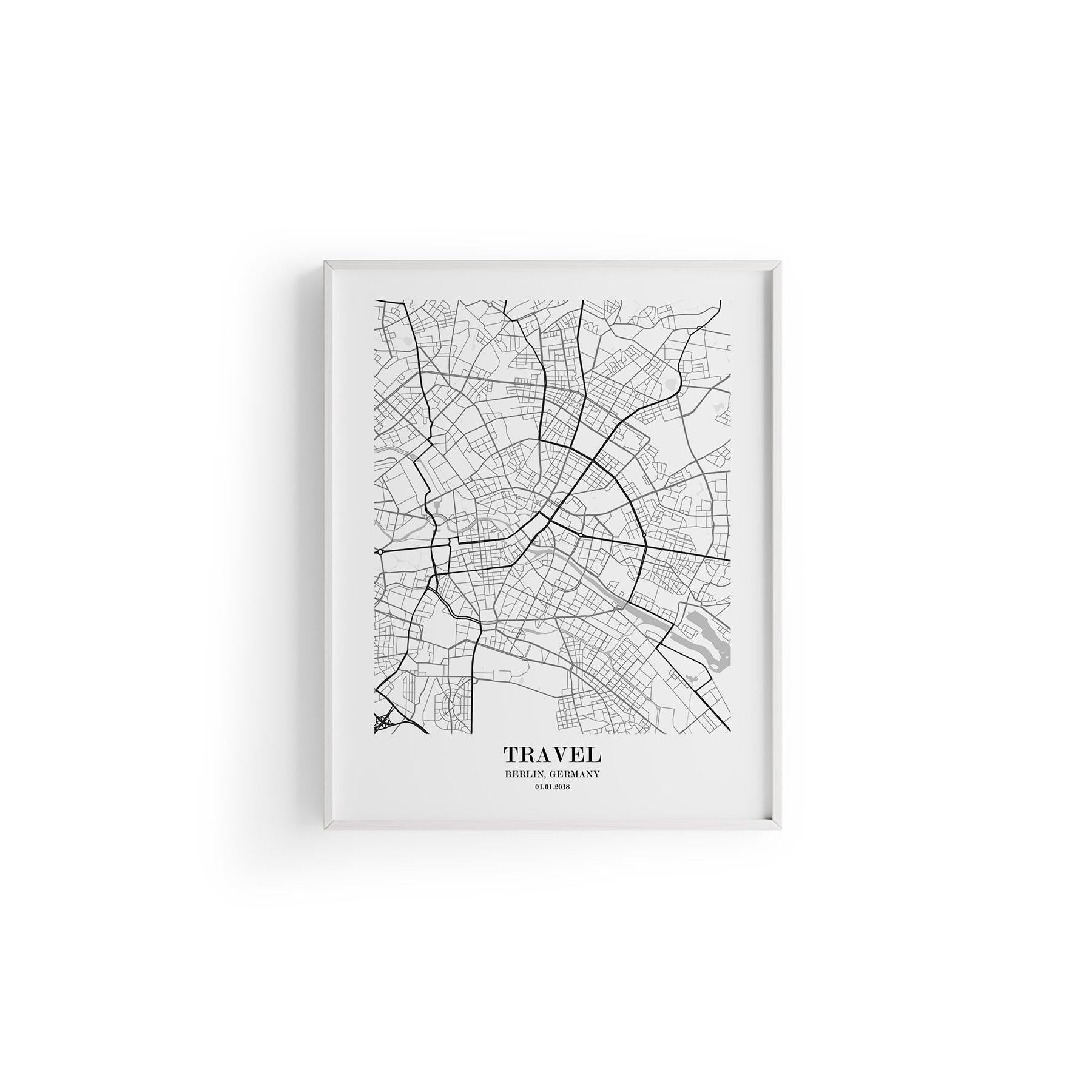 Berlin Şehir Haritası Poster