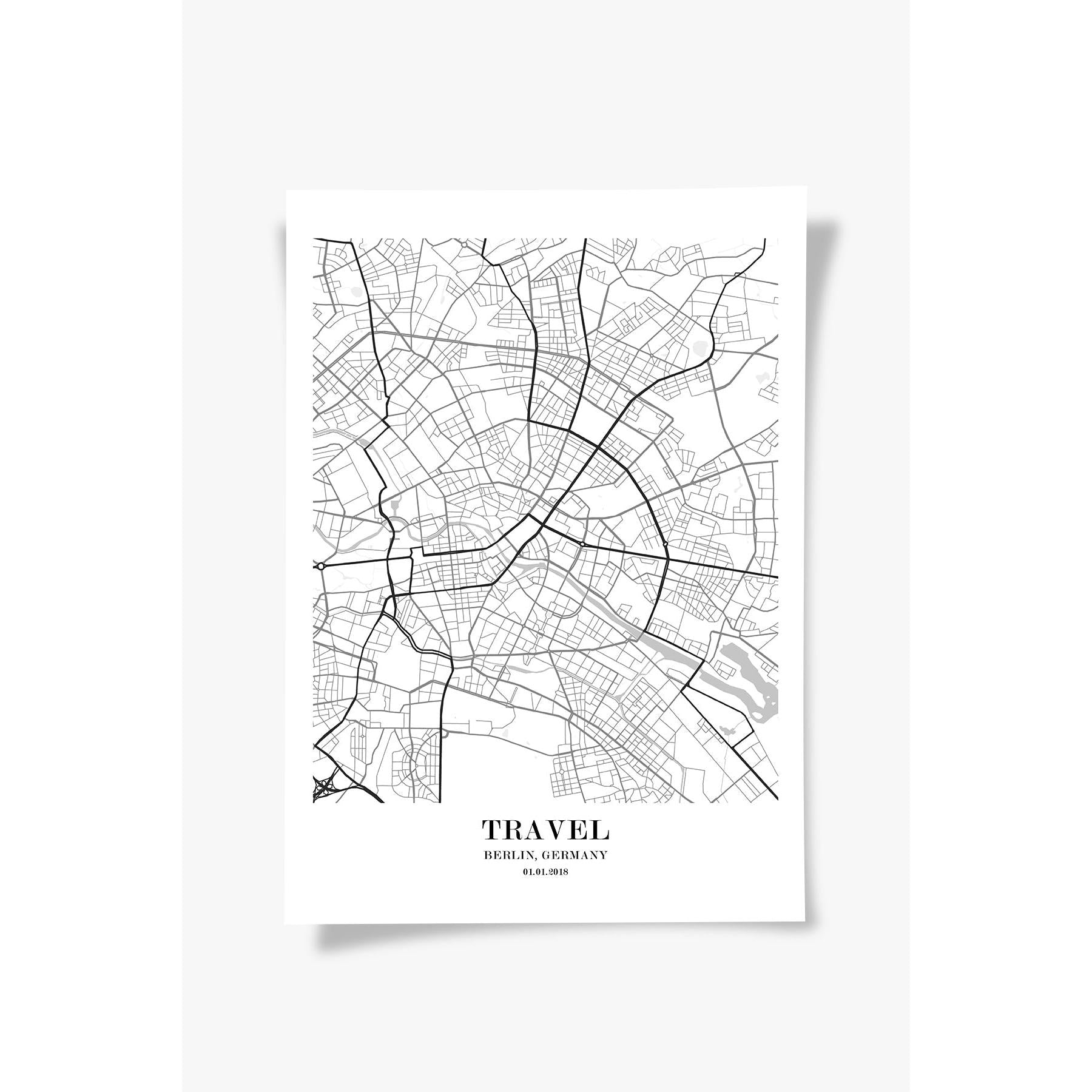 Berlin Şehir Haritası Poster