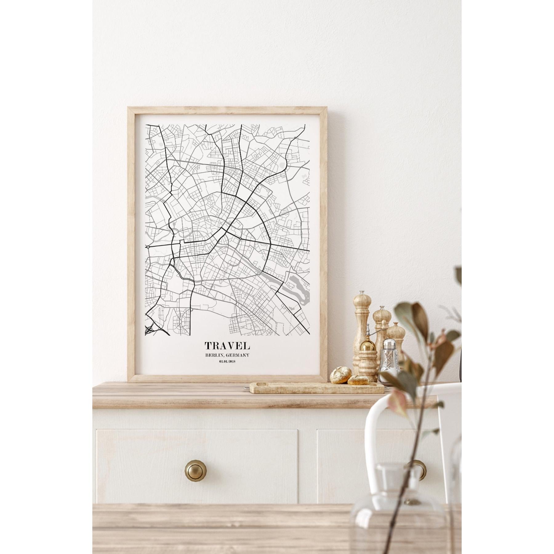 Berlin Şehir Haritası Poster